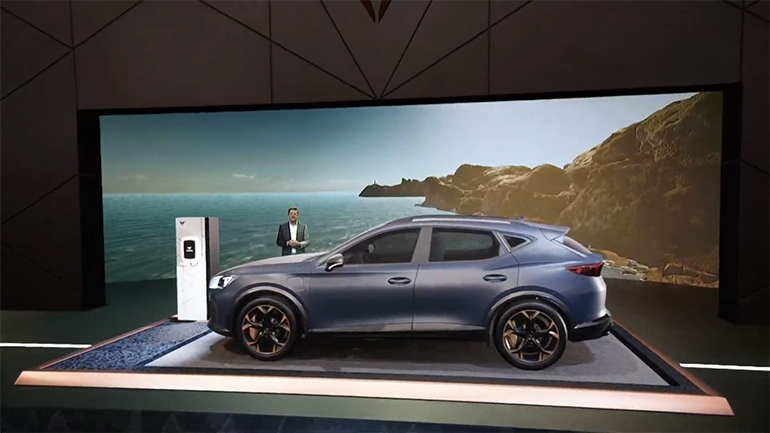 Πλάνo από την ψηφιακή εκδήλωση τη CUPRA