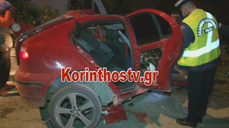 Θανατηφόρο τροχαίο με θύμα 19χρονο στην Κόρινθο