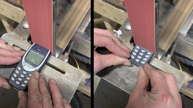 Άνδρας εξαφανίζει ένα Nokia 3310