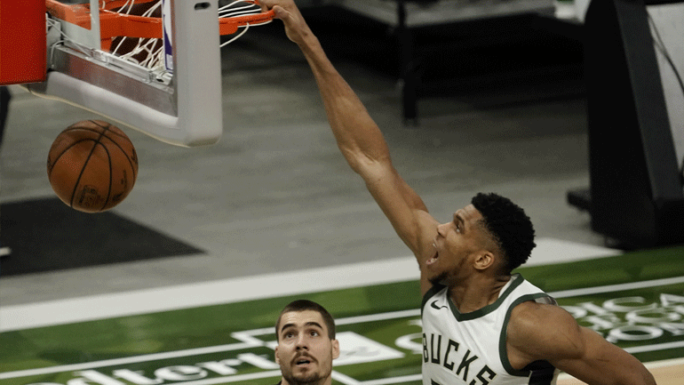 ΝΒΑ: Στην 5η θέση των σκόρερ των Μπακς ανέβηκε ο Αντετοκούνμπο