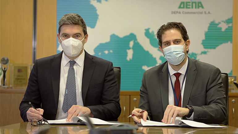 Κωνσταντίνος Δ. Ξιφαράς- Δ/νων Σύμβουλος ΔΕΠΑ Εμπορίας, Ηλίας Μπεκίρος- Γενικός Δ/ντης CPW