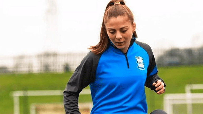 Φωτογραφία από τις πρώτες της προπονήσεις με την Μπέρμιγχαμ.