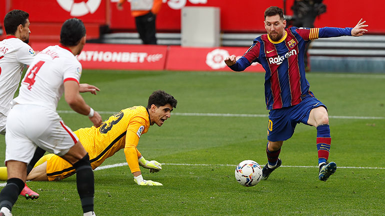 Με Μέσι η Μπαρτσελόνα, 2-0 τη Σεβίλλη