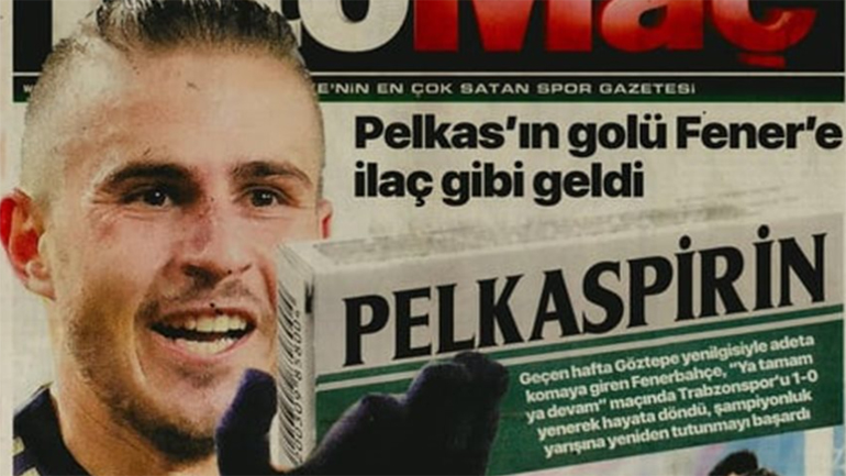«Pelkaspirin»: Ο τουρκικός Τύπος αποθεώνει τον Πέλκα για το γκολ εναντίον της Τραμπζονσπόρ