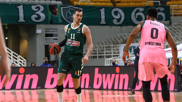 Το πρώτο καλάθι του Μάριο Χεζόνια με τη φανέλα του Παναθηναϊκού