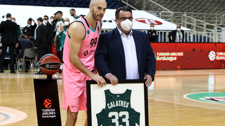 Τίμησε τον Καλάθη ο Παναθηναϊκός