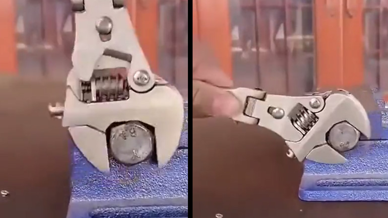 Γαλλικό κλειδί με μια έξτρα λειτουργία Γαλλικό κλειδί με μια έξτρα λειτουργία