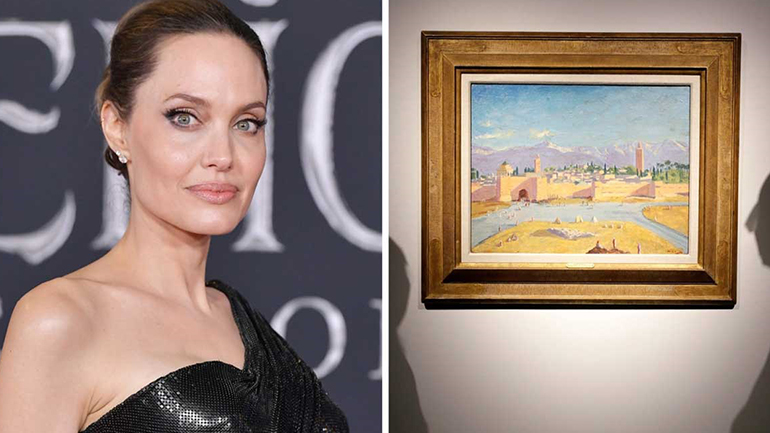 Angelina Jolie: Πούλησε τον πίνακα του Winston Churchill που της χάρισε ο Brad Pitt