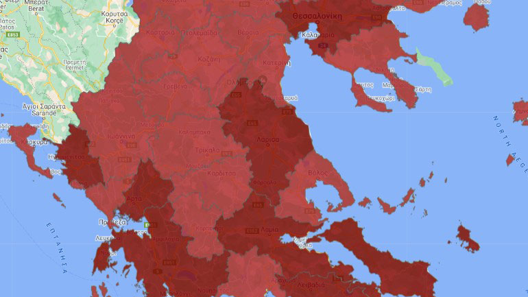 Εξαιρείται προσωρινά από το lockdown στη Θεσσαλία, η Περιφερειακή Ενότητα Λάρισας