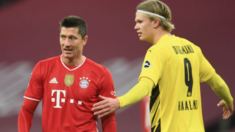 Μπάγερν-Ντόρτμουντ: Aπό δύο γκολ πέτυχαν οι Χάαλαντ και Λεβαντόφσκι στο πρώτο ημίχρονο του ντέρμπι!