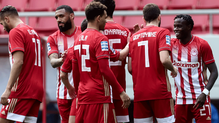 Περίπατος για τον Ολυμπιακό πριν την Άρσεναλ, 3-0 τη Λαμία