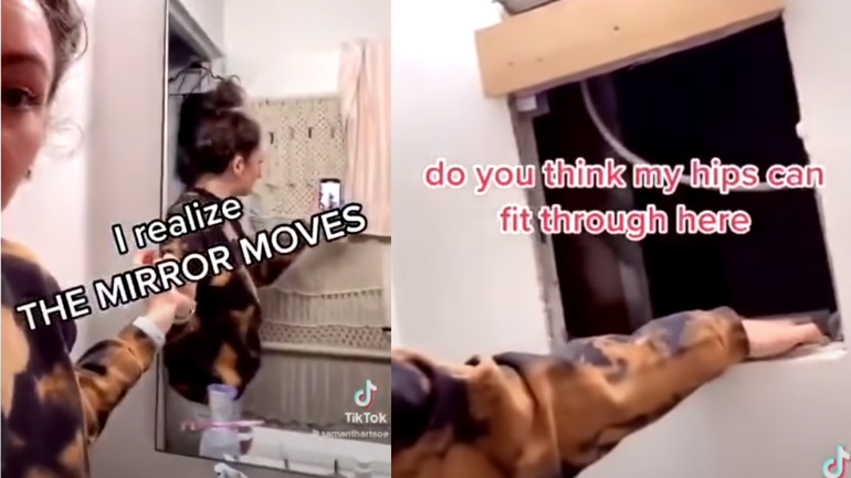 Εγκαταλειμμένο διαμέρισμα πίσω από τον καθρέφτη 