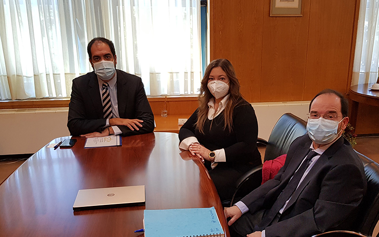 Από αριστερά: Κεφαλογιάννης, Σταθάκη και Παπαχρήστος