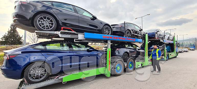 Όχι ένα αλλά 7 νέα Tesla ήρθαν στην Ελλάδα...