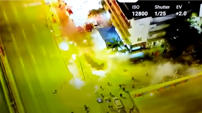 Τα επεισόδια στη Νέα Σμύρνη όπως καταγράφηκαν από το drone της αστυνομίας