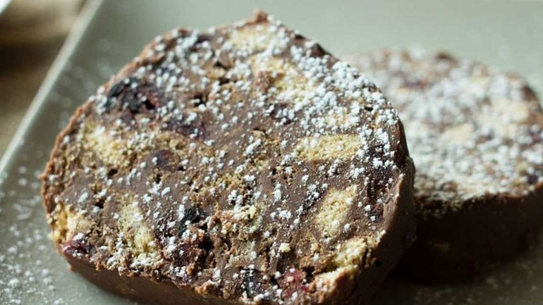 Κορμός με σοκολάτα, ταχίνι και μέλι