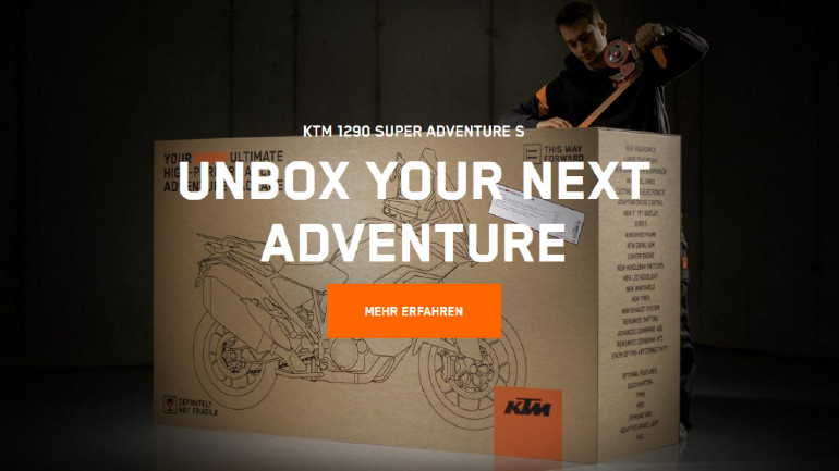 Η KTM κάνει unboxing στο νέο Super Adventure 1290 S