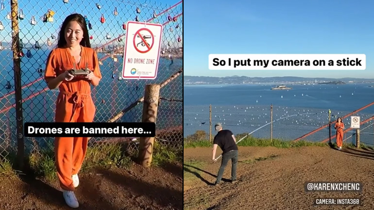 Πλάνα σαν του drone, αλλά χωρίς drone!