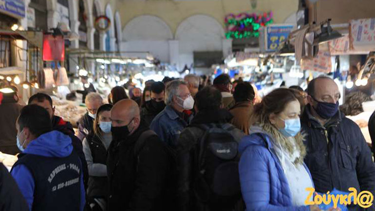 Αυξημένη η κίνηση στη Βαρβάκειο Αγορά