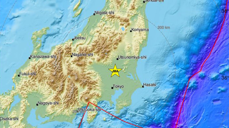 Σεισμός 5 Ρίχτερ στην Ιαπωνία – Έγινε αισθητός στο Τόκιο