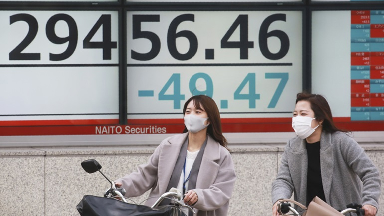 Πτωτικές τάσεις στο χρηματιστήριο του Τόκιο Πτωτικές τάσεις στο χρηματιστήριο του Τόκιο