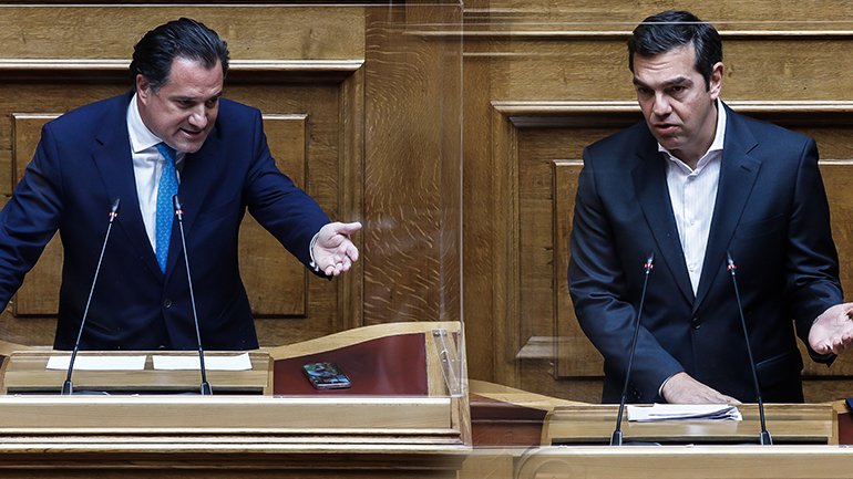 Κόντρα Τσίπρα-Γεωργιάδη στη Βουλή για τη βάπτιση και την «ειδική άδεια»