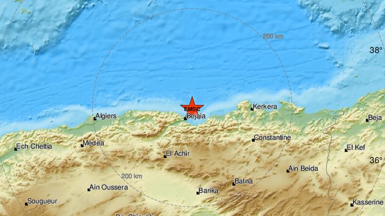 Σεισμική δόνηση 6 Ρίχτερ στα ανοιχτά της Αλγερίας