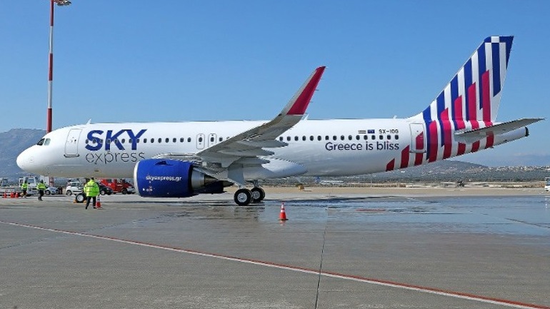 Ξεκίνησαν οι απευθείας πτήσεις της SKY express με τα ολοκαίνουρια Airbus A320neo στη Ρόδο