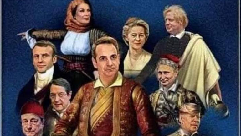 Πάρτι στο Twitter με το εξώφυλλο που δείχνει τον Μητσοτάκη ως… Κολοκοτρώνη