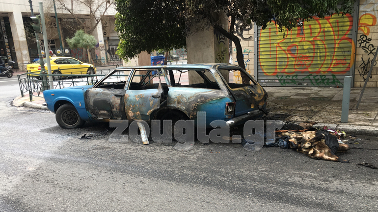 Εμπρησμός οχήματος στην οδό Πειραιώς