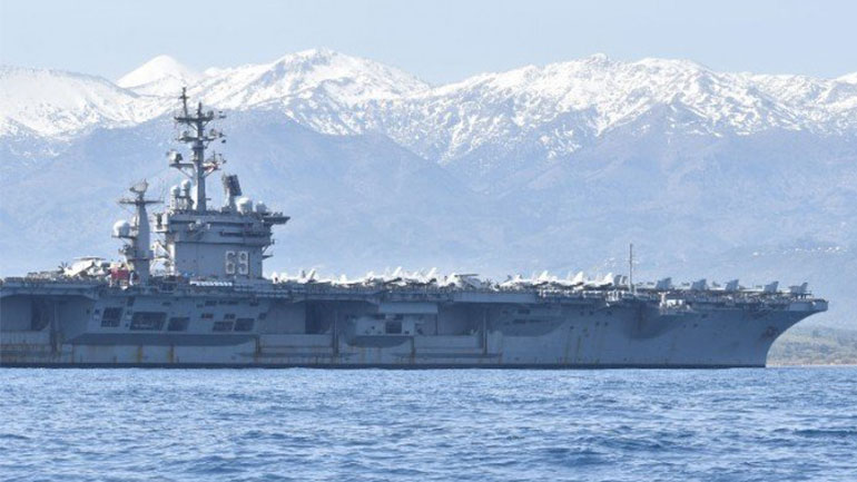 Το πλήρωμα του Eisenhower δεν θα επισκεφθεί τα Χανιά λόγω κορωνοϊού