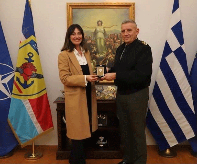 Αναστασία Ζαννή - Κωνσταντίνος Φλώρος αρχηγός ΓΕΕΘΑ