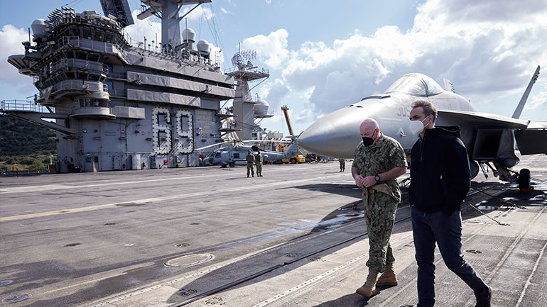 Μητσοτάκης στο Αϊζενχάουερ: Σε υψηλά επίπεδα η στρατιωτική συνεργασία ΗΠΑ-Ελλάδος