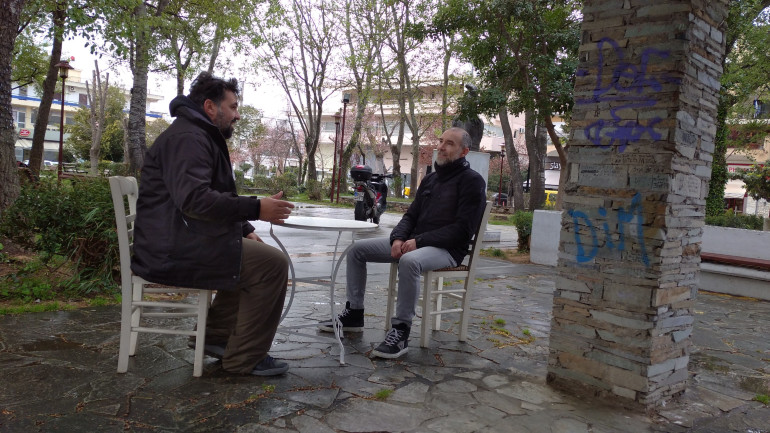 Παρέα με τον Γιώργο με φόντο τον Κολοκοτρώνη και το Integra