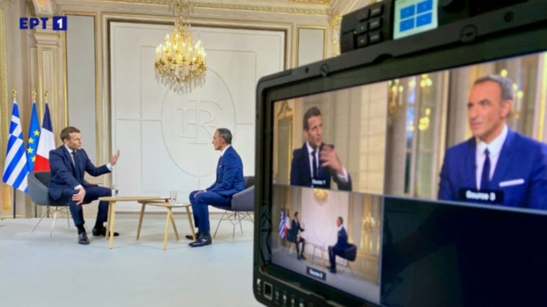 Εμανουέλ Μακρόν στην ΕΡΤ: Η Ελλάδα, όπως χθες, εμπνέει και σήμερα