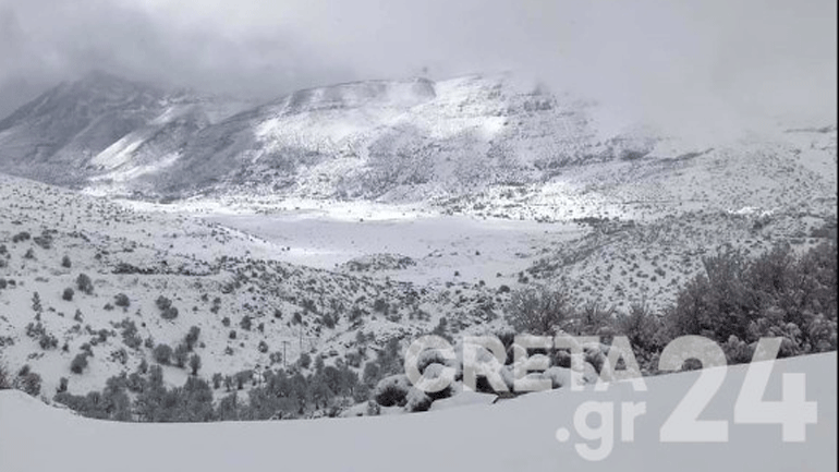 Στους 30 πόντους το… ανοιξιάτικο χιόνι στον Ψηλορείτη