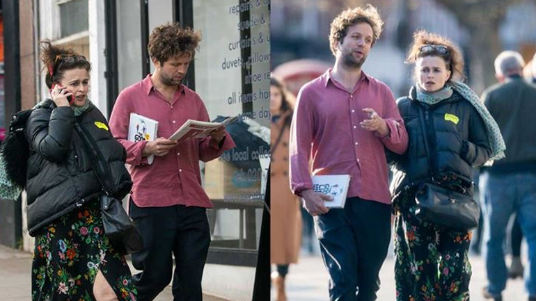 Helena Bonham Carter: Την απαθανάτισαν σε χαλαρές στιγμές με τον κατά 21 χρόνια μικρότερο σύντροφό της