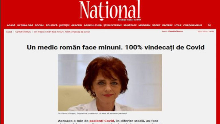 Πνευμονολόγος στη Ρουμανία υποστηρίζει τις κλασικές θεραπείες σε ασθενείς με Covid