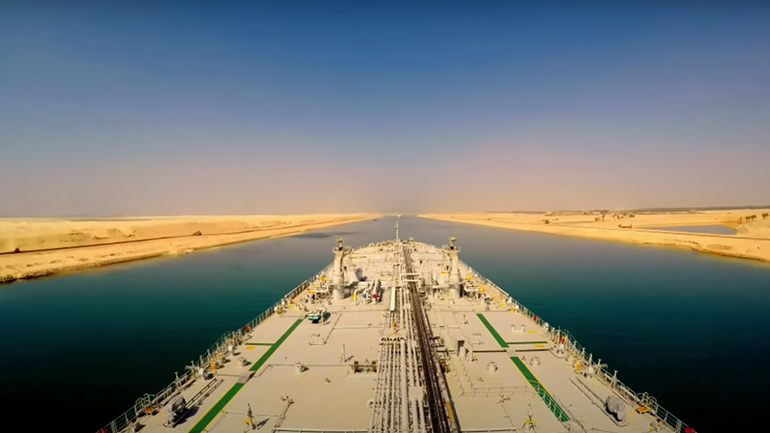 Τimelapse βίντεο από τη διώρυγα του Σουέζ!