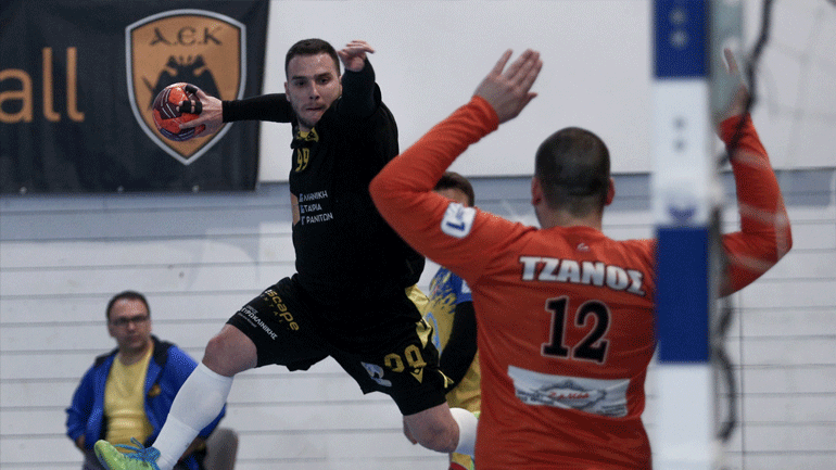 Χάντμπολ: «Περίπατος» για την ΑΕΚ, 39-23 τον Άρη Νικαίας