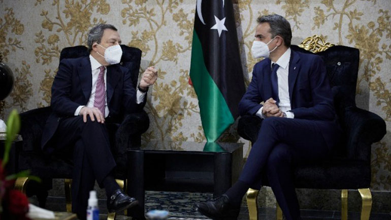 Συνάντηση Μητσοτάκη – Ντράγκι στη Λιβύη – Τι συζήτησαν