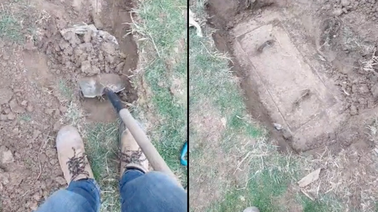 Mυστικό σεντούκι θαμμένο στον κήπο Mυστικό σεντούκι θαμμένο στον κήπο