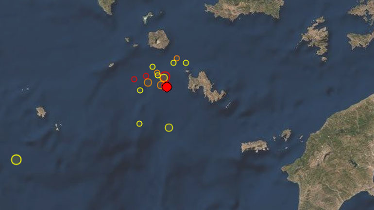 Σεισμός 4 Ρίχτερ νότια της Νισύρου