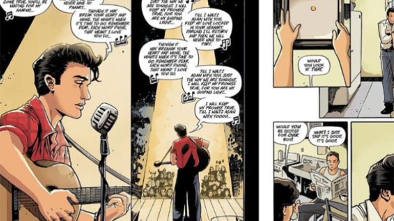 Ξεφυλλίζοντας κάποιες σελίδες του «Elvis: The Graphic Novel»