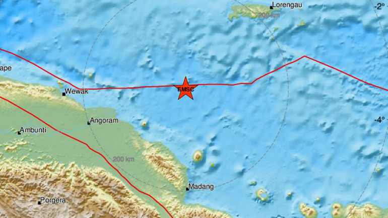 Σεισμός 6 Ρίχτερ στη Νέα Γουινέα