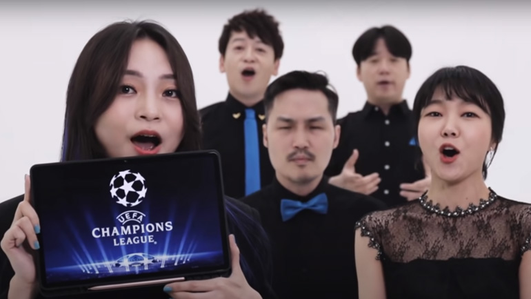 Ο ύμνος του Champions League ακαπέλα