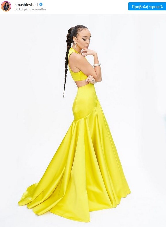 Η Ashley Madekwe με custom Louis Vuitton