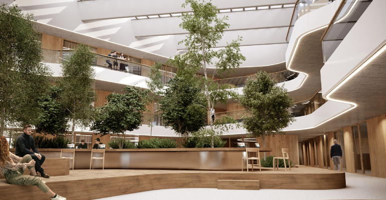 Ένας από τους χώρους χαλάρωσης. 