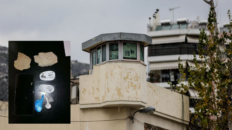 Χειροπέδες σε άτομο που πέταξε ναρκωτικά στις φυλακές Κορυδαλλού