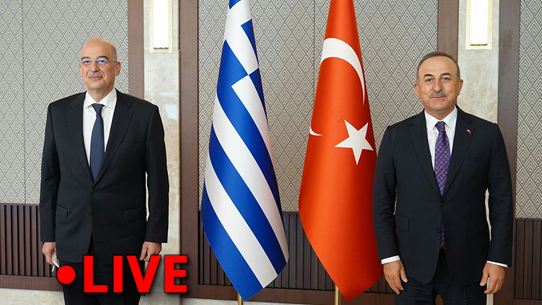 Δείτε live: Οι κοινές δηλώσεις Τσαβούσογλου-Δένδια από την Άγκυρα